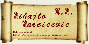 Mihajlo Marčićević vizit kartica